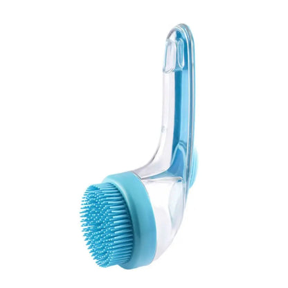 Pet Bath Brush with Soap Dispenser for Dogs and Cats