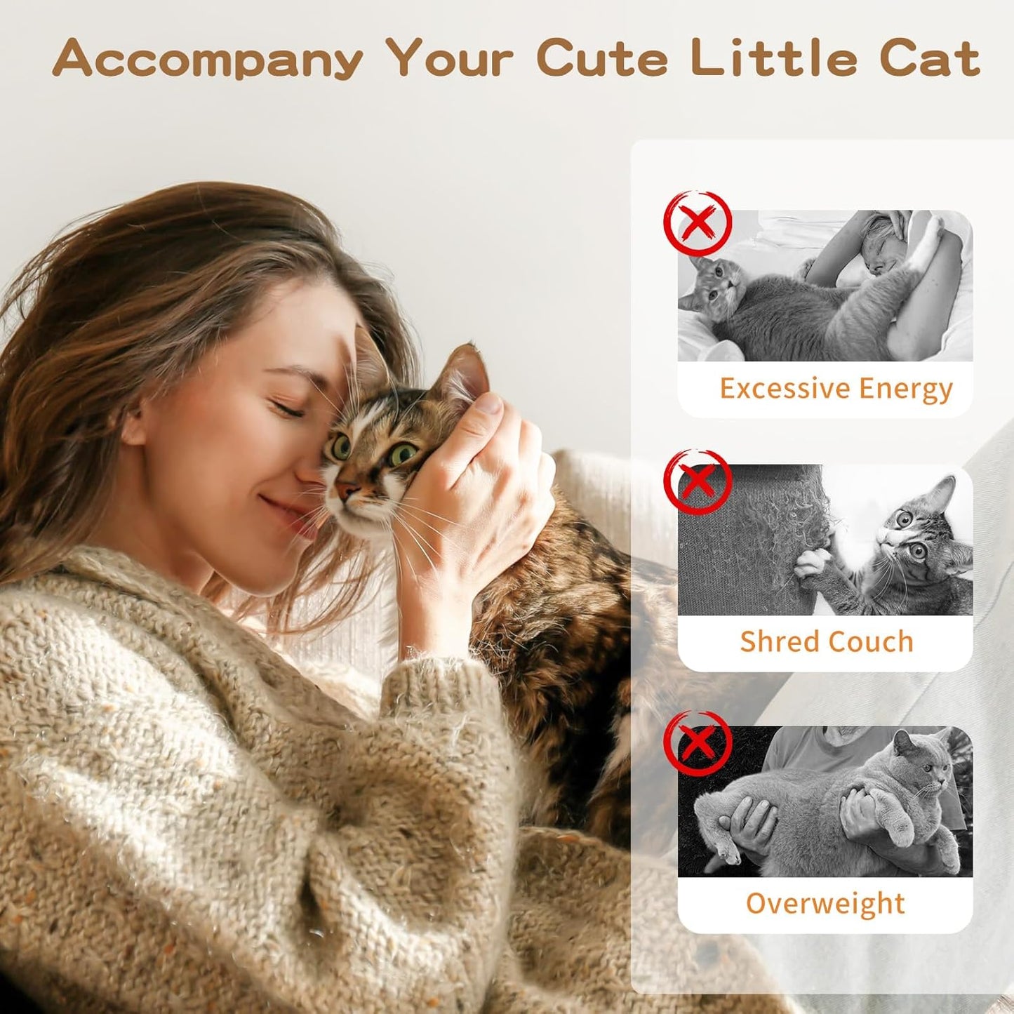 Interactive Feather Wand Cat Toy with Bell for Active Play & Exercise