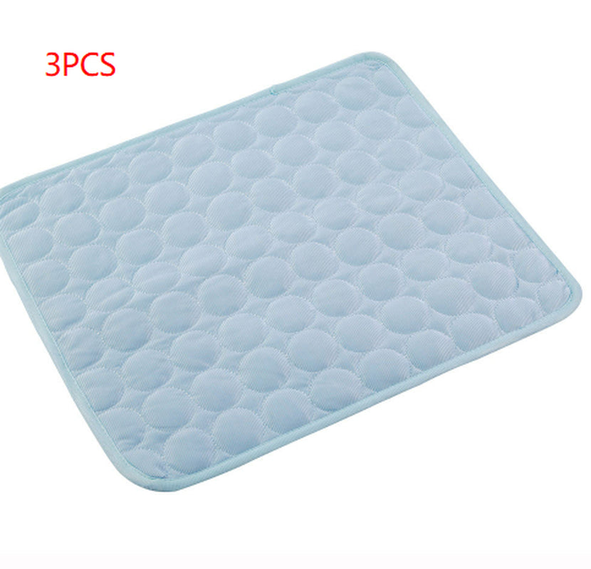 Cooling Ice Silk Pet Bed Mat for Dogs & Cats