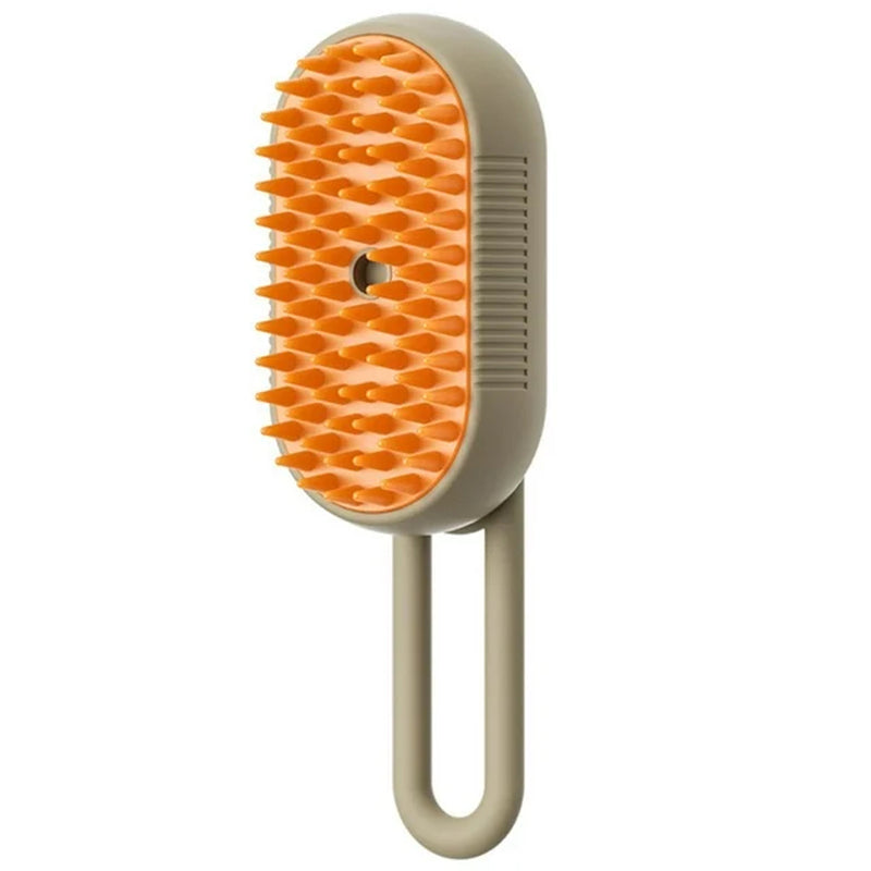 3-in-1 Steam Pet Grooming Brush for Cats & Dogs with Massage Function