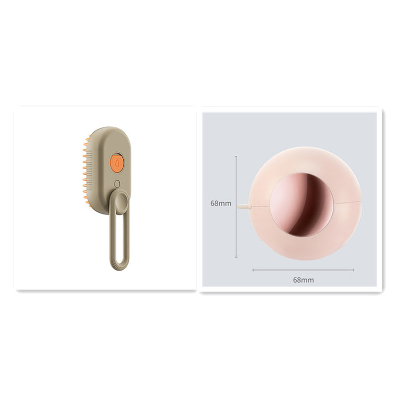 3-in-1 Steam Pet Grooming Brush for Cats & Dogs with Massage Function