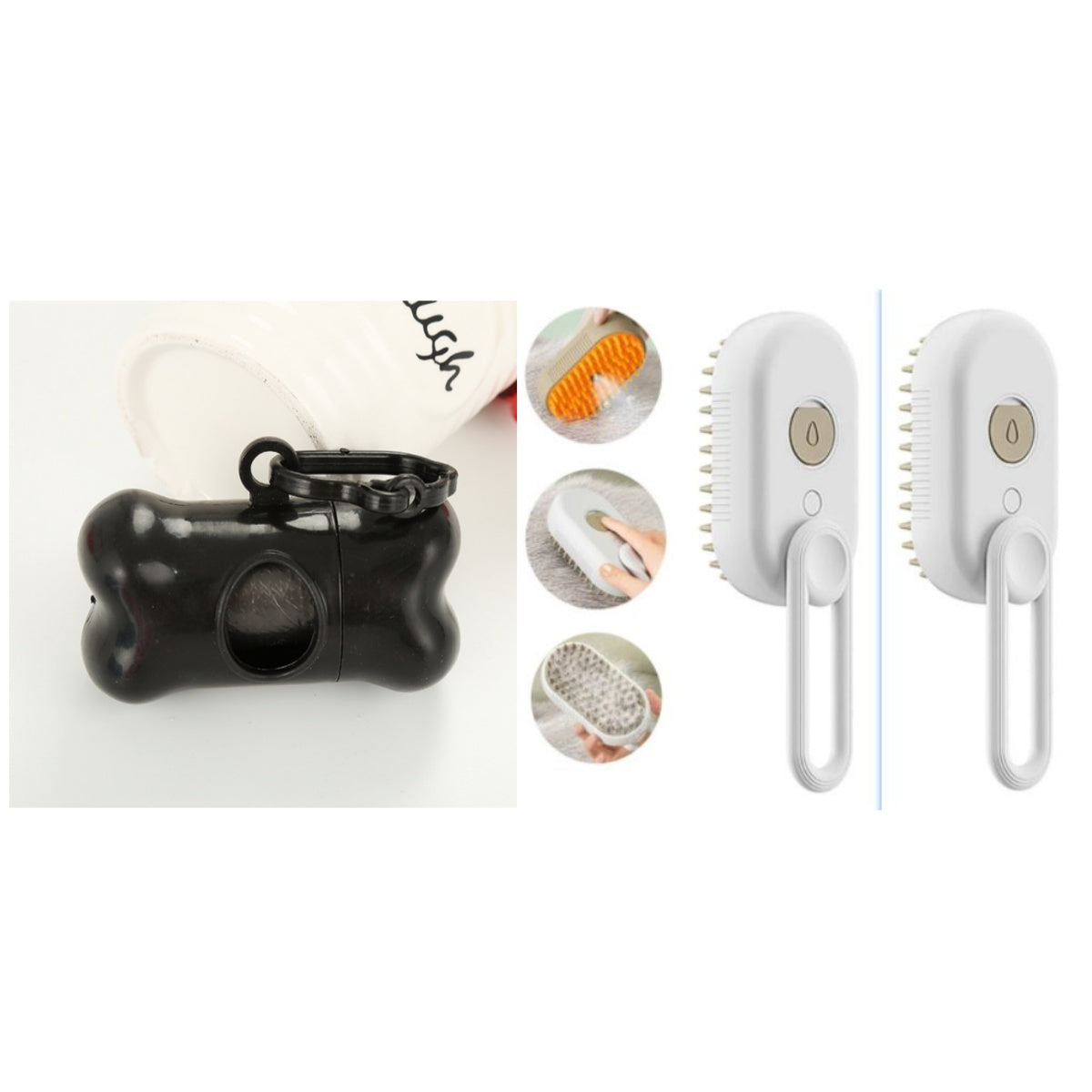 3-in-1 Steam Pet Grooming Brush for Cats & Dogs with Massage Function