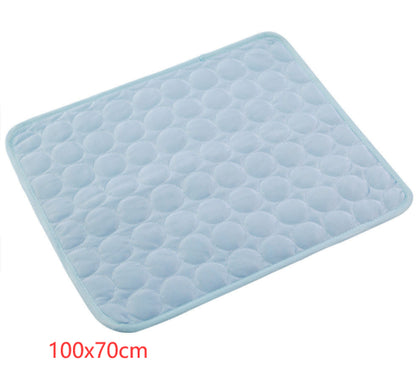 Cooling Ice Silk Pet Bed Mat for Dogs & Cats