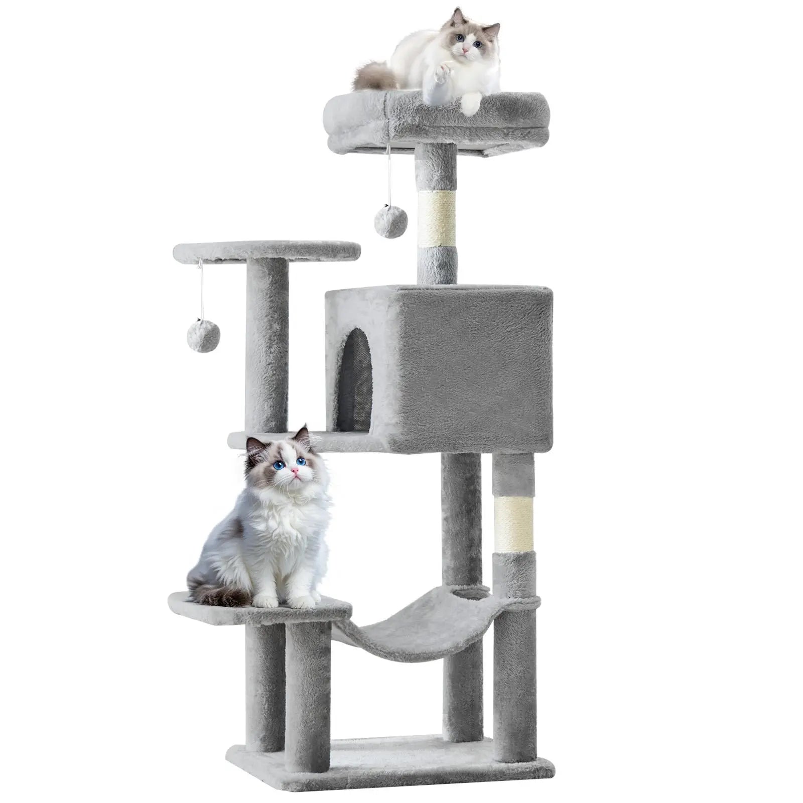Cat Climbing Shelf, Post Cascading Cat Climbing Shelf, Indoor Playhouse, Cozy Nest, Durable, Space-Saving Design, Gift for Pet Owners