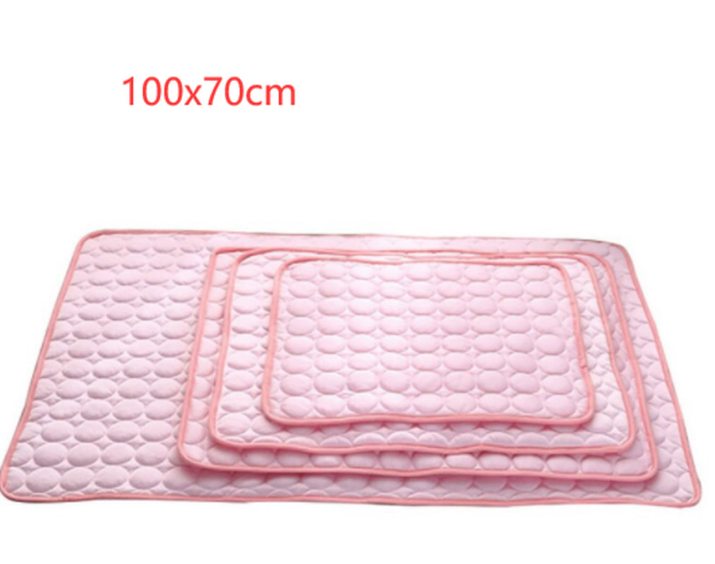 Cooling Ice Silk Pet Bed Mat for Dogs & Cats