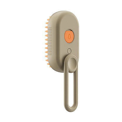3-in-1 Steam Pet Grooming Brush for Cats & Dogs with Massage Function