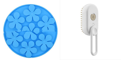 3-in-1 Steam Pet Grooming Brush for Cats & Dogs with Massage Function