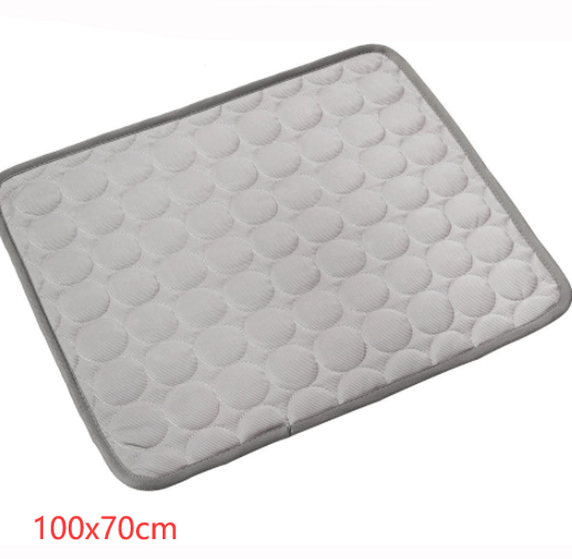 Cooling Ice Silk Pet Bed Mat for Dogs & Cats