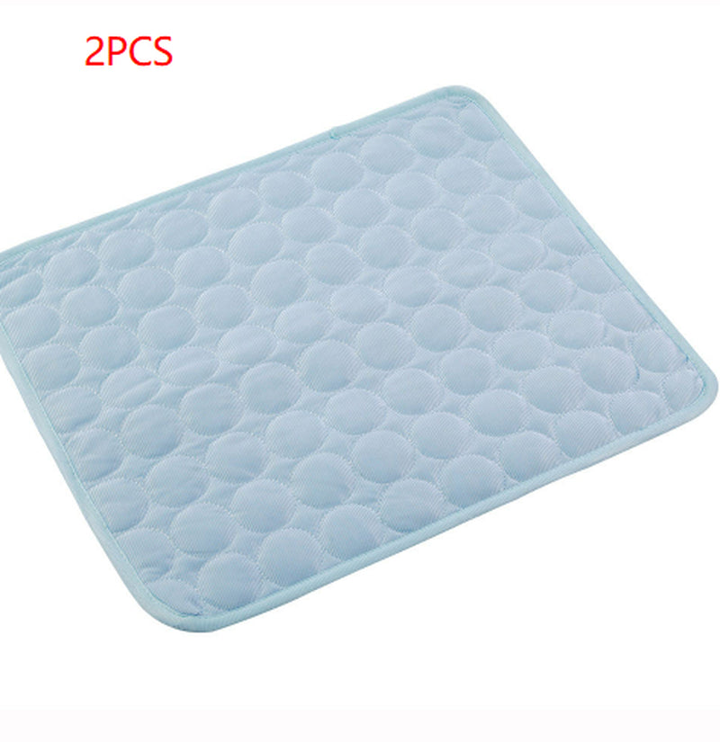 Cooling Ice Silk Pet Bed Mat for Dogs & Cats